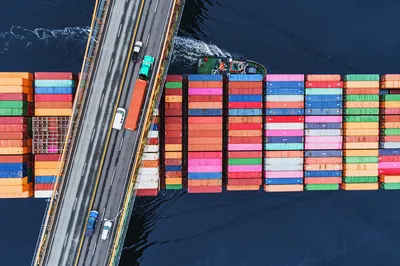 Container Ship Aerial - Monthly