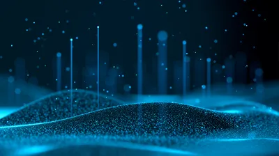 Abstract Quantum Computing Particles - Weekly